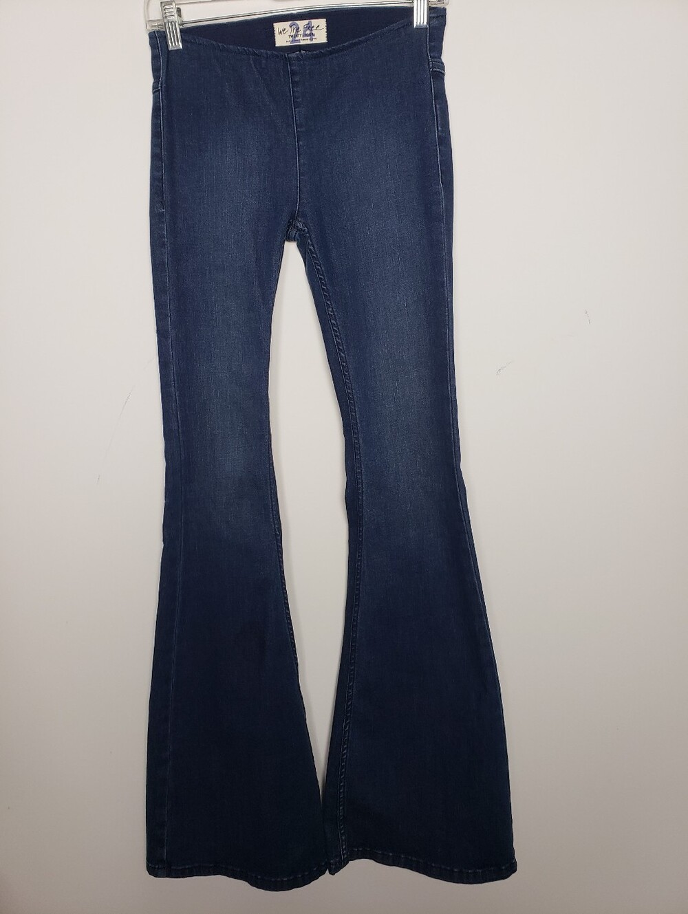 Free People We The Free Penny Pull On Flare Jeans Blue Denim Size 24 (Xs)